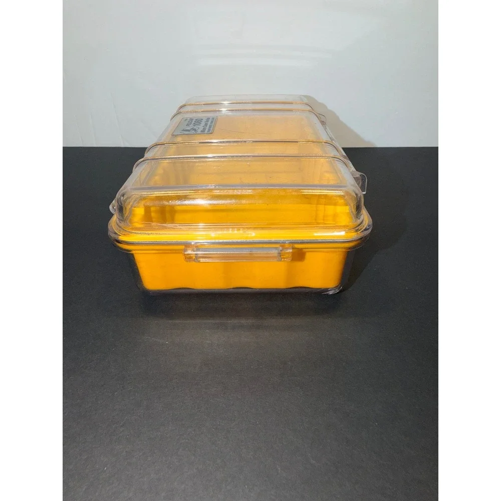 Pelican 1060 Micro Case Clear Yellow Water Resistant Hard Shell Storage Box USA